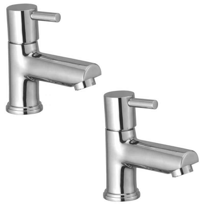 Kamal Pillar Faucet - Robin with Free Tap Cleaner, RBN-6111-S2 (Pack of 2)