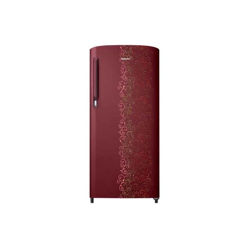 Samsung 192L Royal Tendrill Red 2 Star Single Door Refrigerator, RR19M24A2RJ