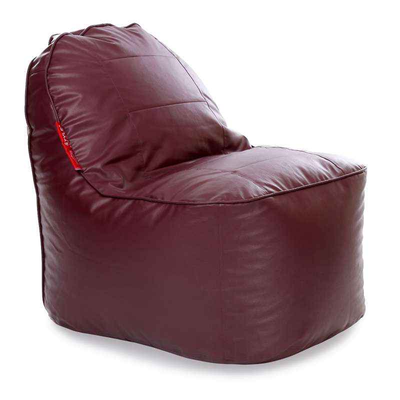 Style Homez Maroon Video Rocker Chair Bean Bag Cover, Size: XXL