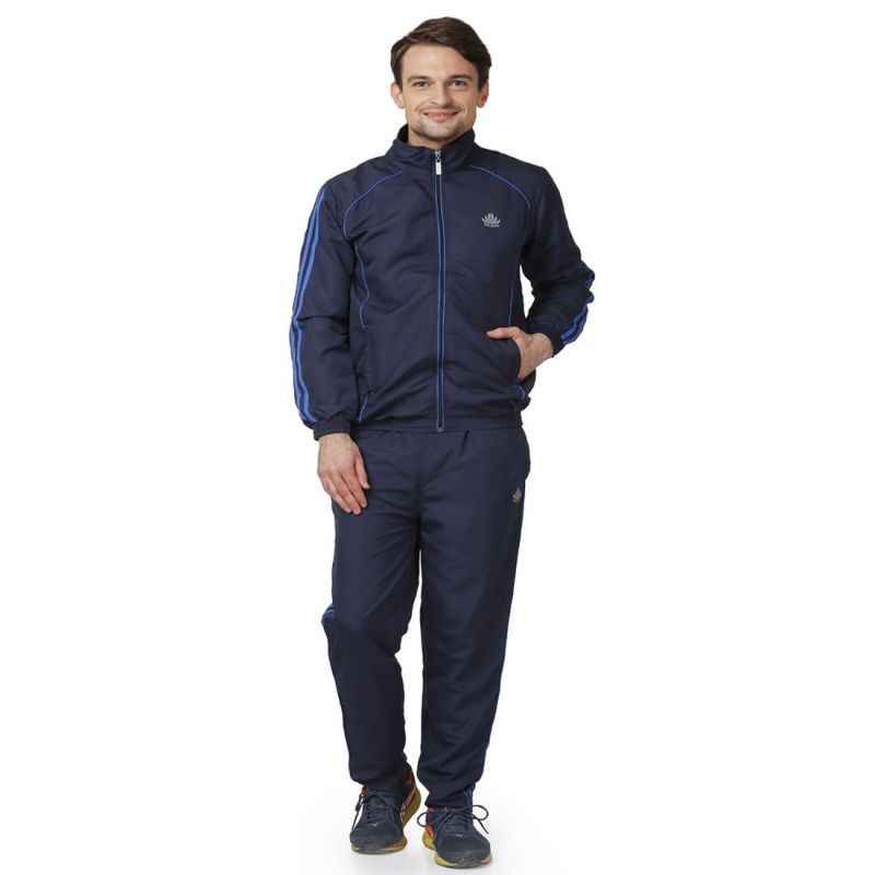 Abloom 131 Navy Blue & Royal Blue Tracksuit, Size: L