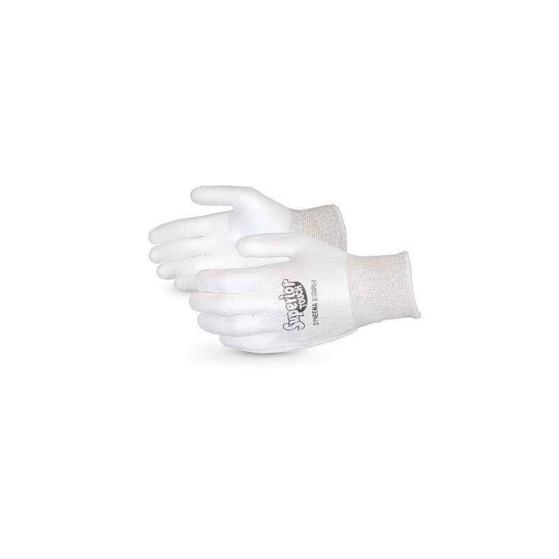 Ufo PU Coated White Safety Gloves, Size: L