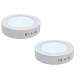 Riflection 6W Warm White Round LED Surface Panel Light (Pack of 2)