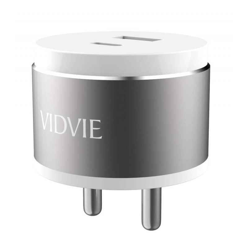 Vidvie 5V 2.4A Dual Port Grey Travel Charger with 1m Micro USB Cable, CHPLI2406v-v8GE