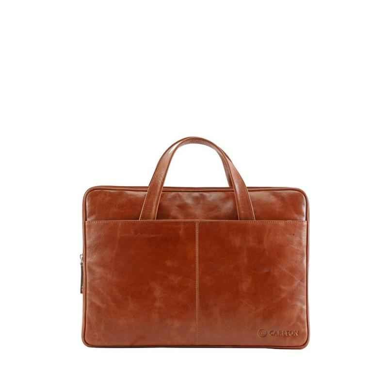 Carlton inca 2025 tan laptop bag