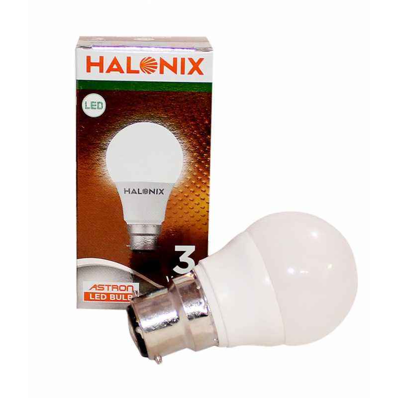 Halonix 3W B-22 White LED Bulbs (Pack of 2)