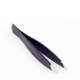Arnav Stainless Steel Black Slanted Tip Tweezers, OSB-310102