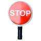 KT Red Stop Traffic Baton