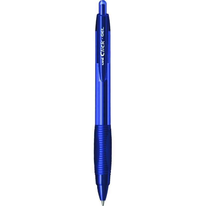 Uniball Blue Click Gel Pen, XGS-R7-BLE
