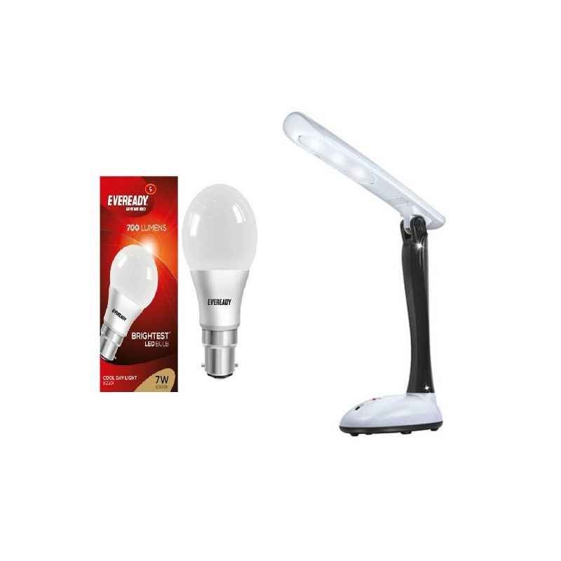 Eveready SL01 White Rechargeable LED Study Lamp