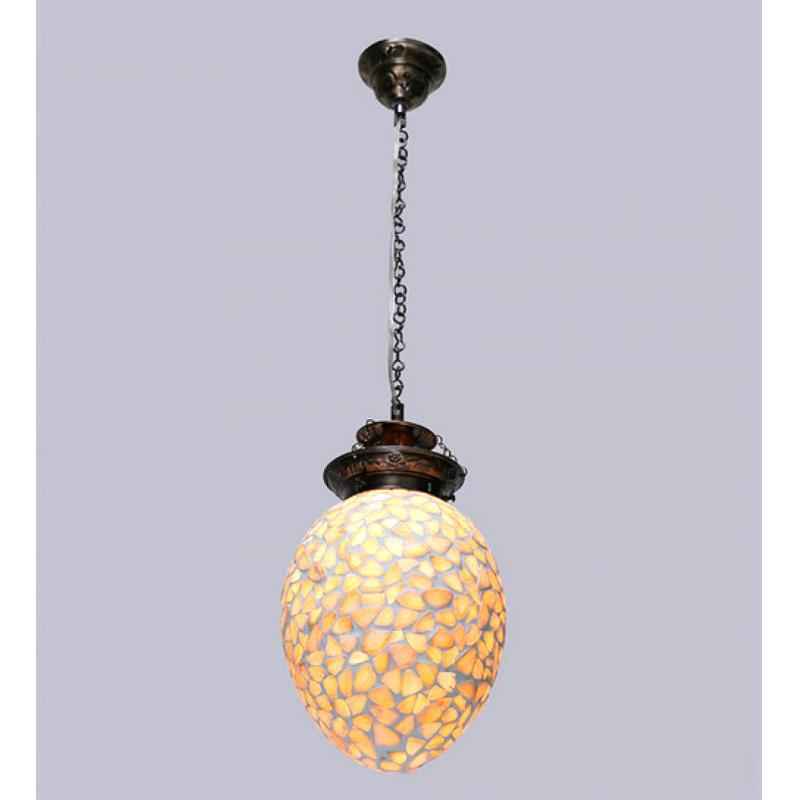 The Brighter Side Shell Oval Hanging Light