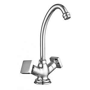 Marc Concor Sink Mixer Table Mounted (Single Hole) with Braided Hoses, MCO-1390