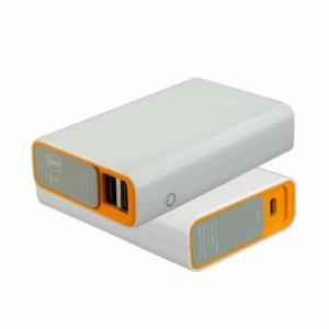 Portronics Tork 7800mAh White & Orange Power Bank with Original LG Cells, POR 716