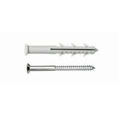 ICFS Nylon Plugs with Screw, NFP10100S, Size: 10x100 mm (Pack of 25)