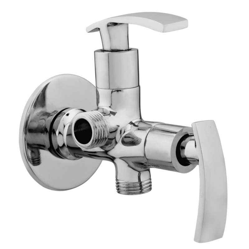 Snowbell Soft Brass Chrome Plated 2-in-1 Angle Faucet