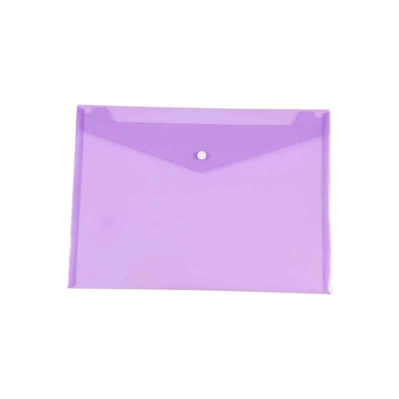 Saya Tr. Purple My Clear Bag Plain, Dimensions: 340 x 15 x 350 mm, Weight: 30 g (Pack of 12)
