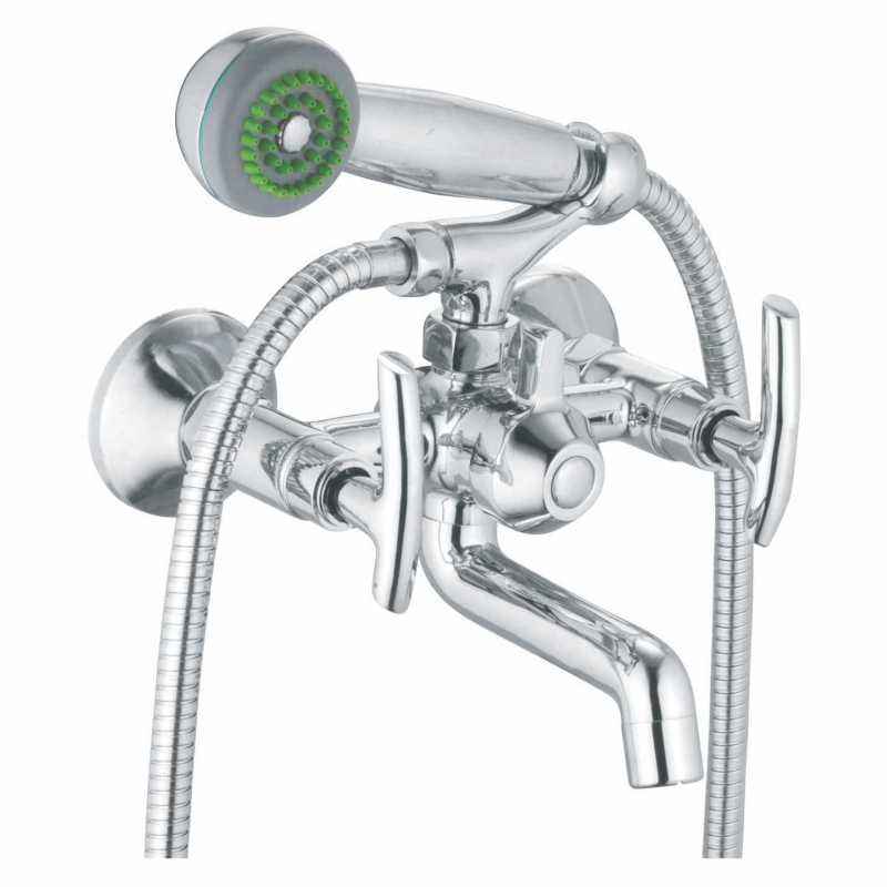 Apree Oasis Silver Brass Wall Mixer Telephonic With Crutch