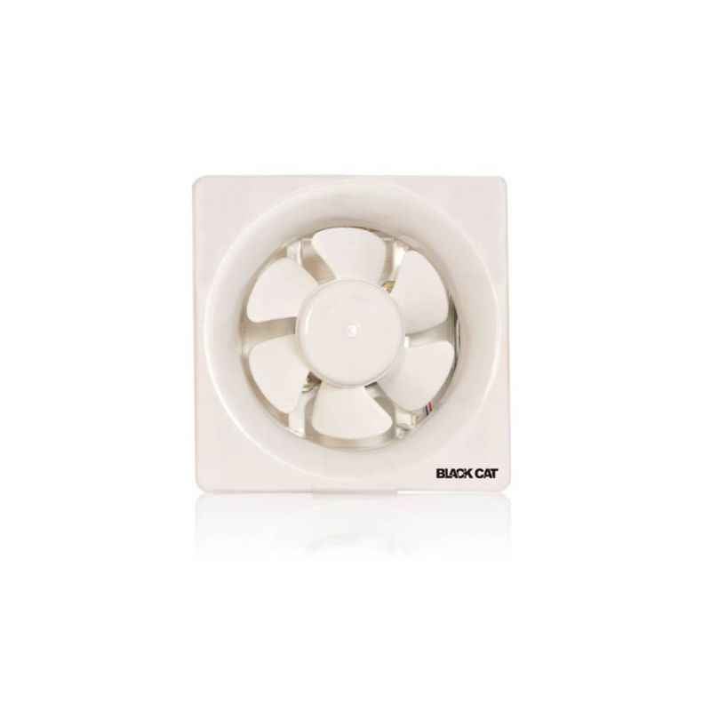 Black Cat 1800rpm White Exhaust Fans, VF-008, Sweep: 200mm (Pack of 6)