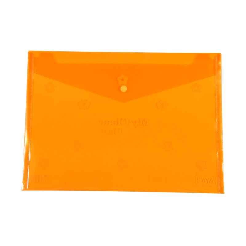 Saya Tr. Orange My Clear Bag Flower, Dimensions: 340 x 15 x 350 mm, Weight: 30 g (Pack of 12)