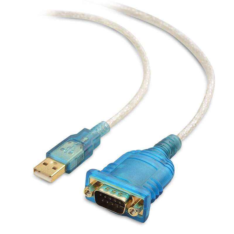 Electrobot 36 inch Blue USB to RS232 Male Serial Cable