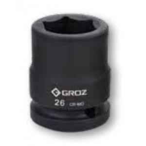 Groz 22mm 3/4 Inch Square Drive Hex Impact Sockets, ISKT/H/3-4/22