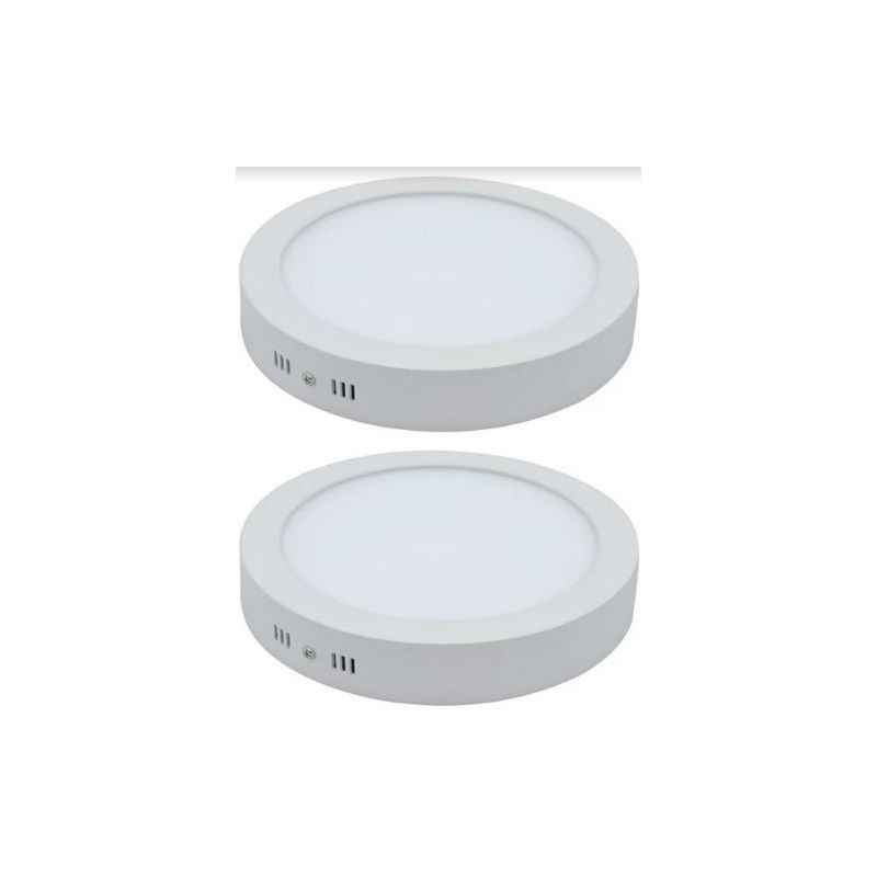 Dev Digital 4W A-max Round Cool White Surface Panel Lights (Pack of 2)