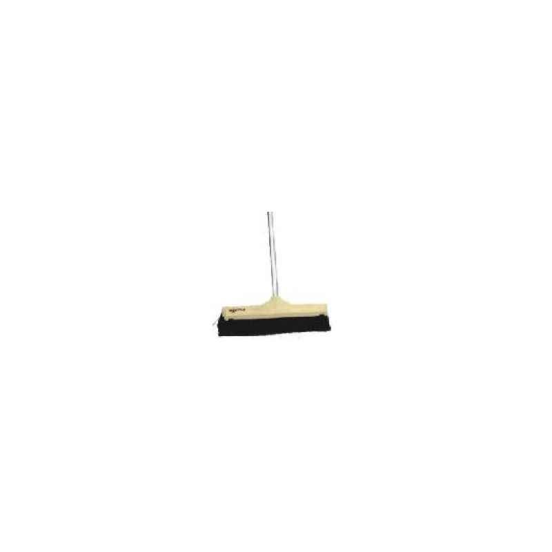 Amsse SW 45 1001 Sweeping Brush 45 cm with Black Bristle with 140 cm Long Aluminium Handle Screw Type with Black Grip