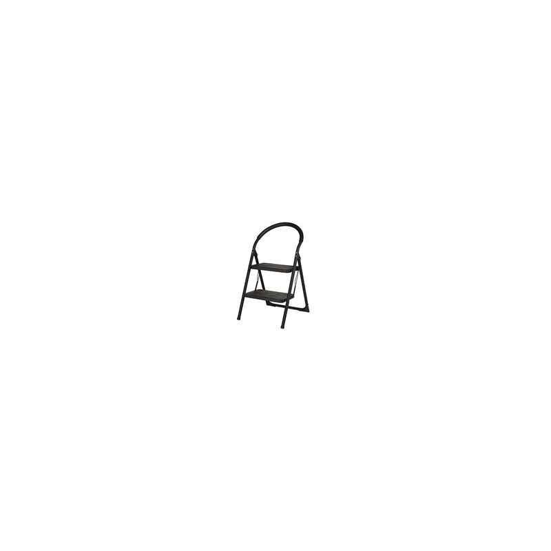 Bellstone 2 Step Black Home Ladder, Step Length: 9 Inch