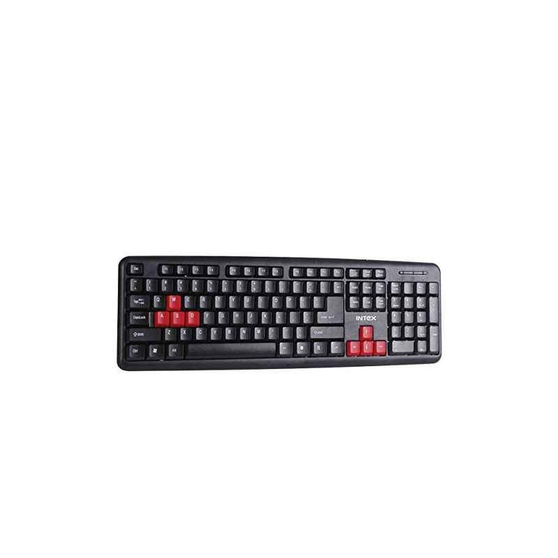 Intex Slim Corona RB PS2 Black/Red Keyboard