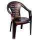 Nilkamal CHR2155 Weather Brown Virgin Polymer Living Room Chair, CHR2155WBN, Dimension: 555x662x770 mm