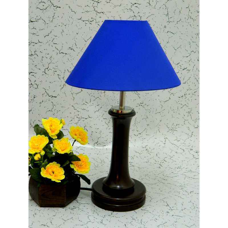 Tucasa Fashionable Wooden Table Lamp with Blue Shade, LG-1011