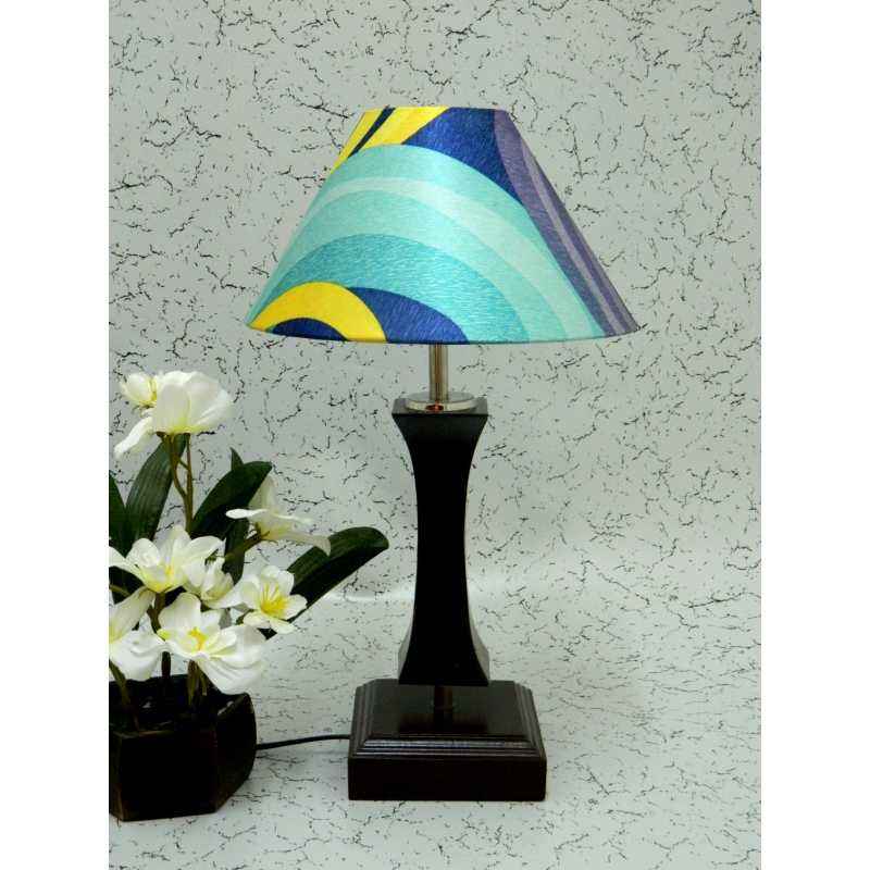 Tucasa Flamingo Wooden Table Lamp with Multi Shade, LG-991