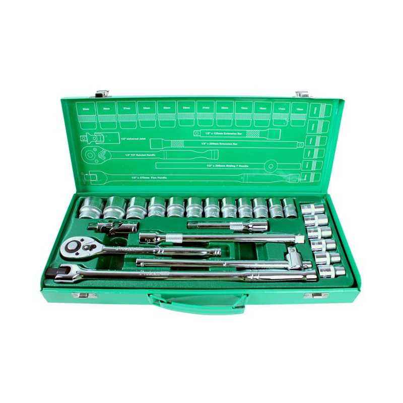 Proskit SK-42401M 24Pcs 1/2 Inch Driver Socket Tool Set