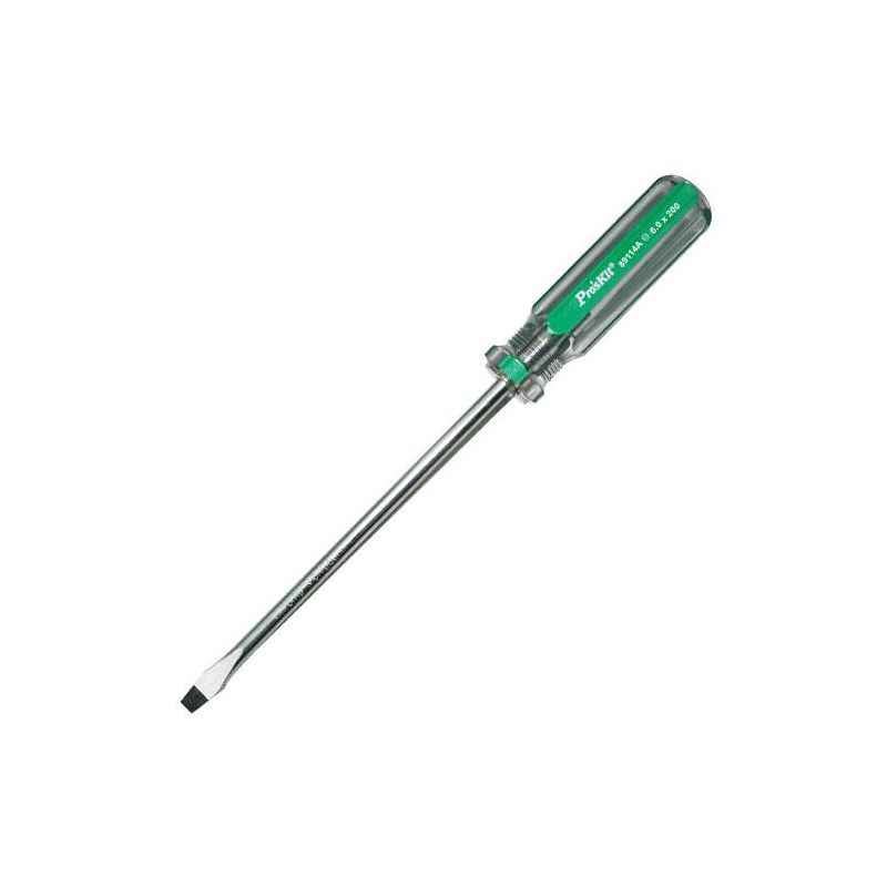 Proskit 89114A Line Color Slotted Screwdrivers (6x200mm)