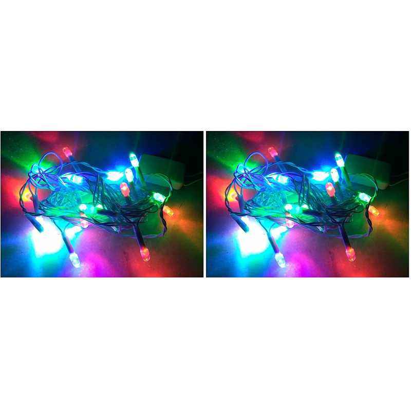 MTC Red, Green and Blue Color Changing LED Rice Light (Pack of 2)