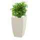 Yuccabe Italia 18 Inch Square Pleasant White Hybrid Polymer Planter, TK1812