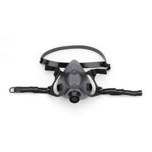 Honeywell TPE Rubber Medium Black Half Respirator Mask, 550030M