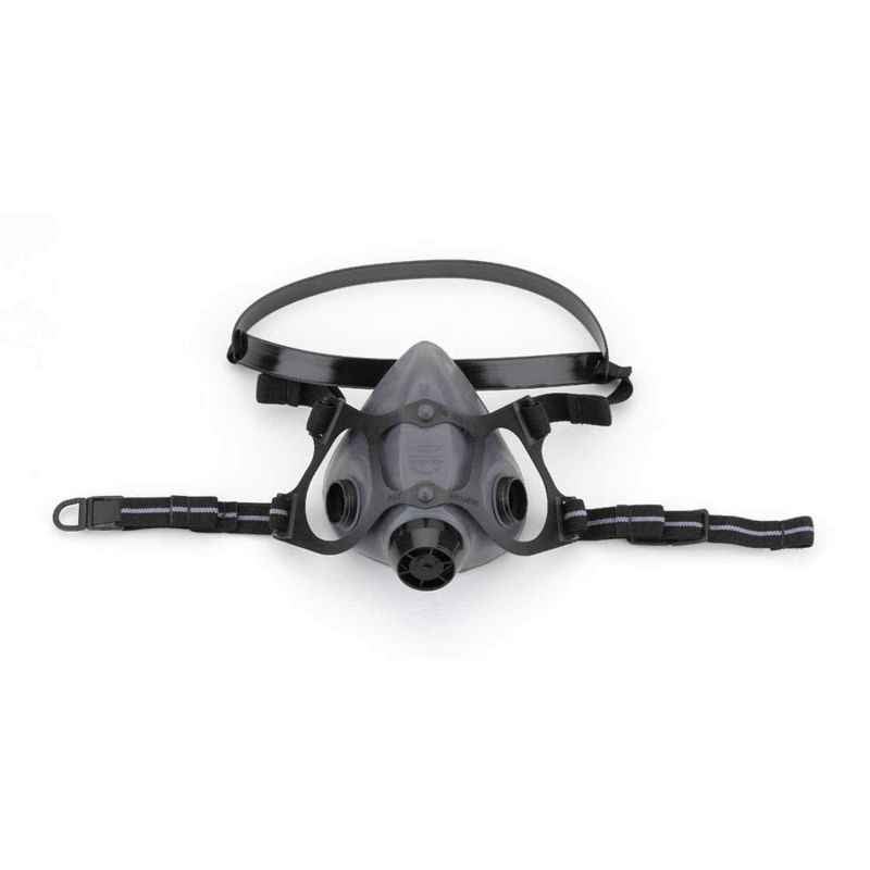Honeywell TPE Rubber Medium Black Half Respirator Mask, 550030M