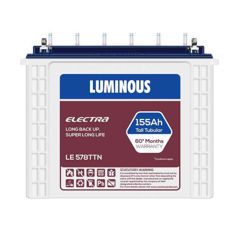 Luminous Electra 155Ah Tubular Battery, LE 578TTN