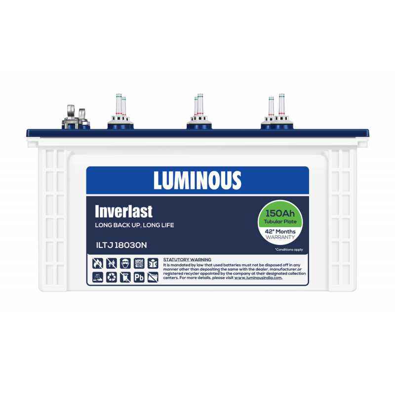 Luminous Inverlast 150Ah Tubular Battery, ILTJ 18030N