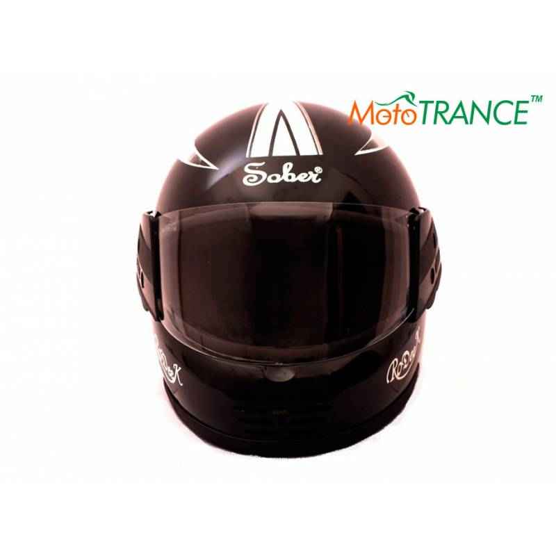 Mototrance Matte Black Sober Rodick Monster Multi Graphics Full Face Helmet