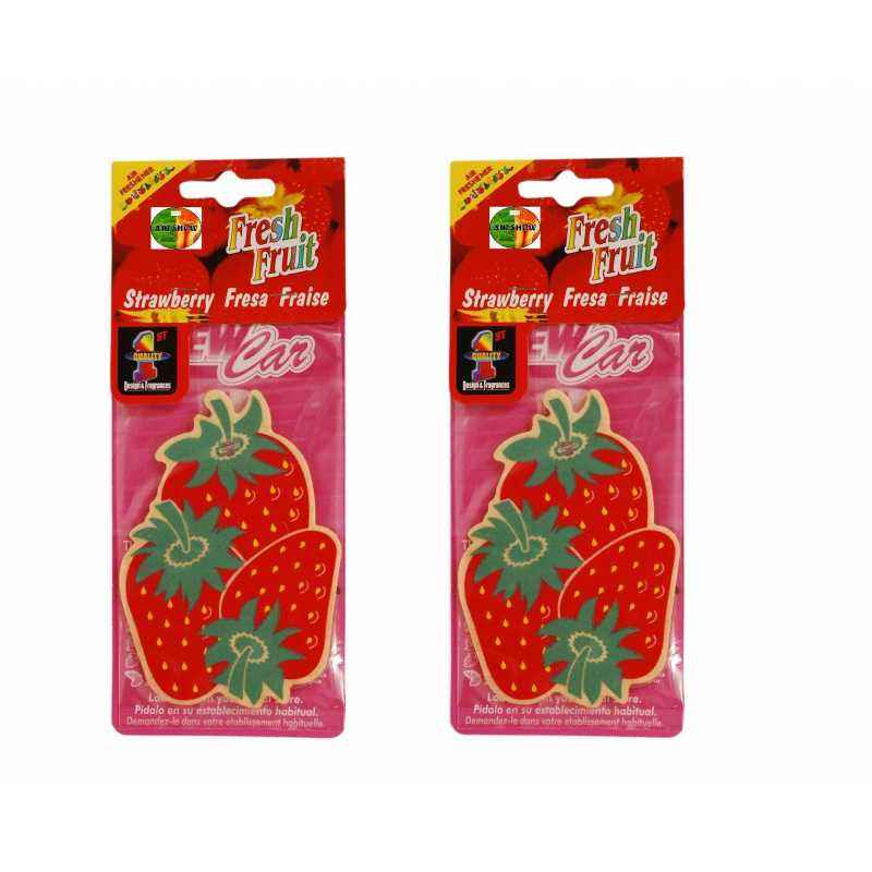 Ambro 50g Strawberry Hanging Air Freshener, P36 (Pack of 2)