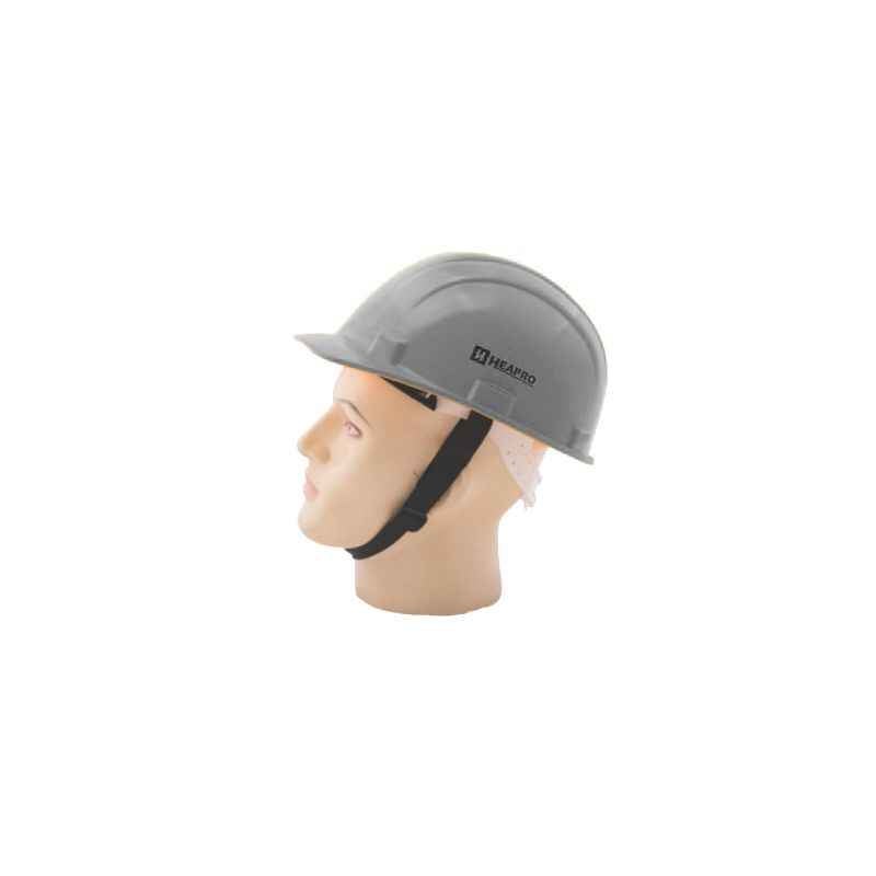 Heapro Grey Ratchet Type Safety Helmet, HR-001 (Pack of 20)