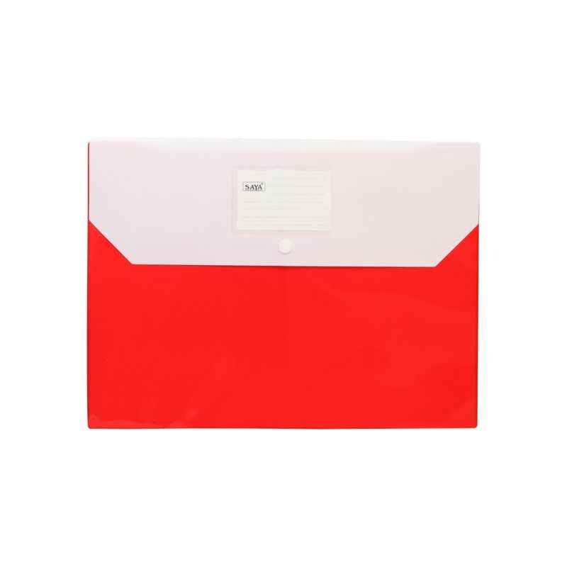 Saya SY309 Red Double Pocket Document Bag, Weight: 61.3 g