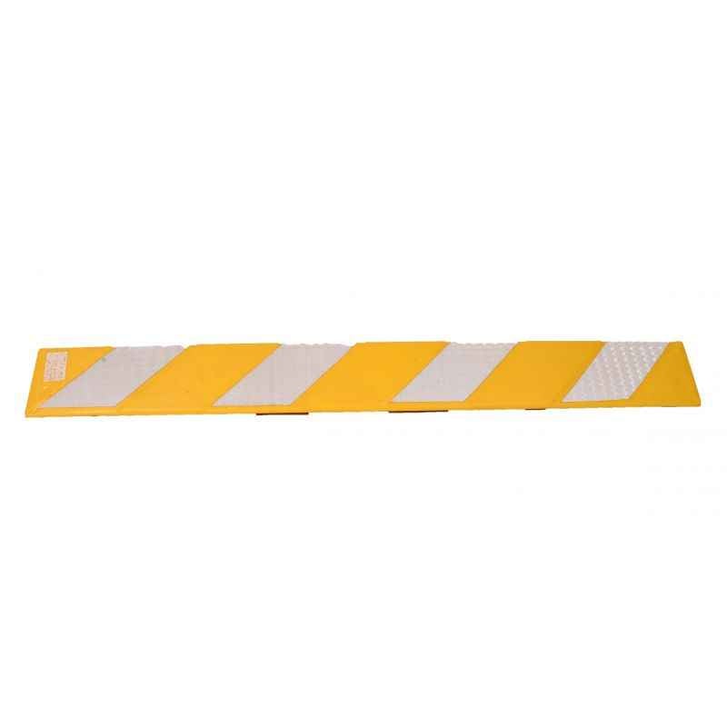 KT Yellow Pillar Guard with White reflective Stickers (Pack of 4)
