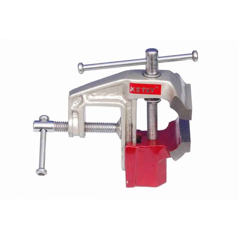 Ketsy 781 Red Iron Cast Baby Vice, Size: 75 mm