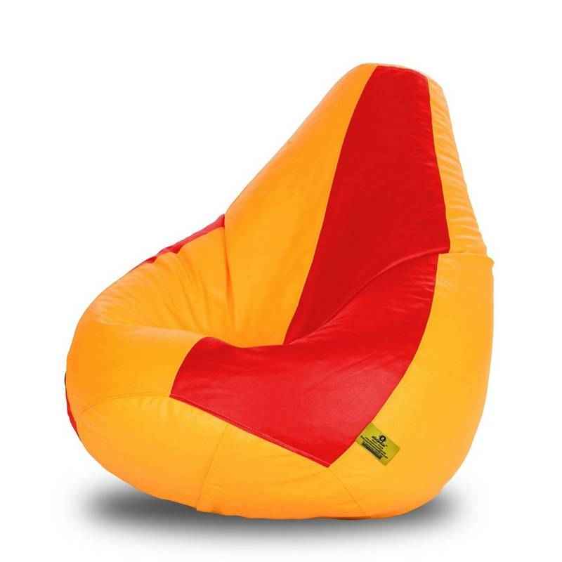Dolphin DOLBXL-14 Red & Yellow Bean Bag Cover without Beans, Size: XL