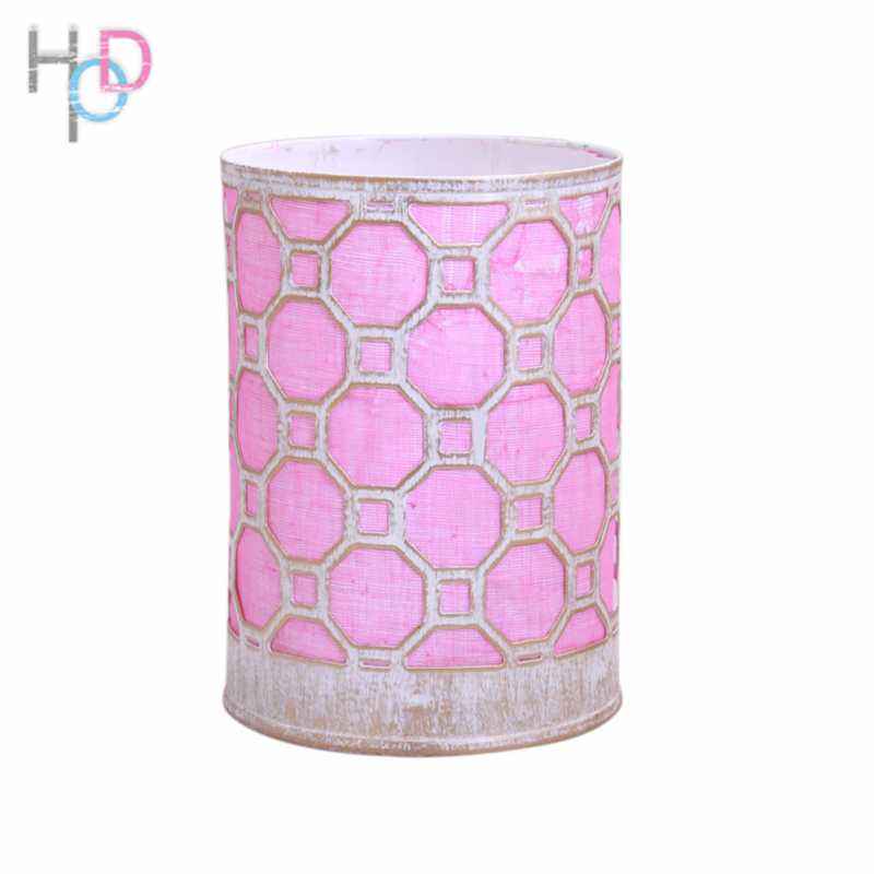 Height of Design HODNL85 Pink Gold Octagon Night Lamp