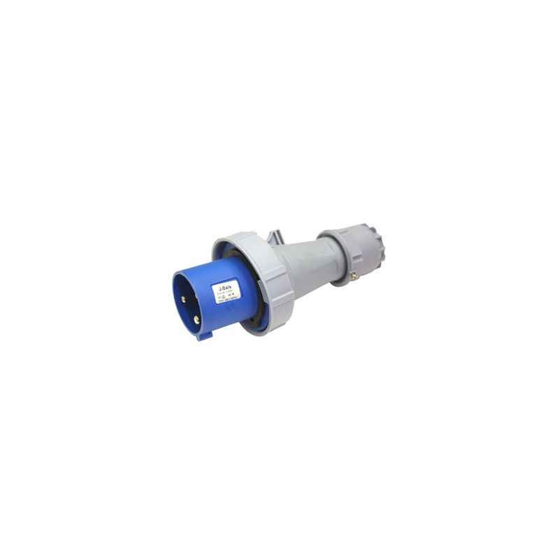 J-Bals 63A 3 Pin Blue Industrial Plug, CA0332
