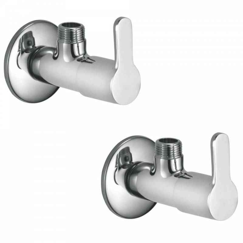 Jainex Admire Angle Faucet with Wall Flange, ADM-6313-S2 (Pack of 2)