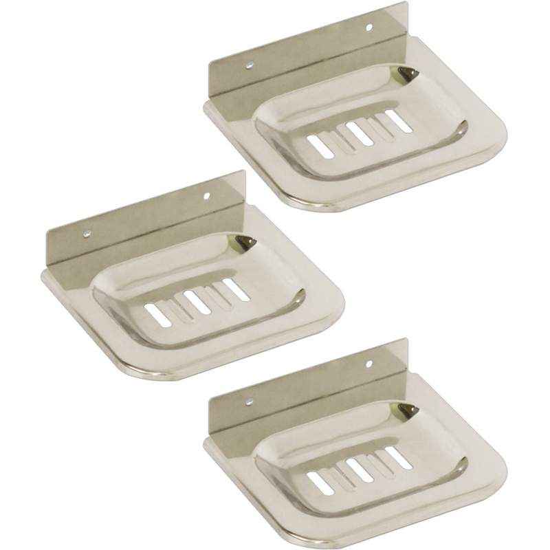 Doyours Royal Series 3 Pieces Square Plate Soap Dish/Soap Holder Set, DY-0453